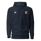 Product mockup: Brandenburg Jiu-Jitsu Team Hoodie, front.